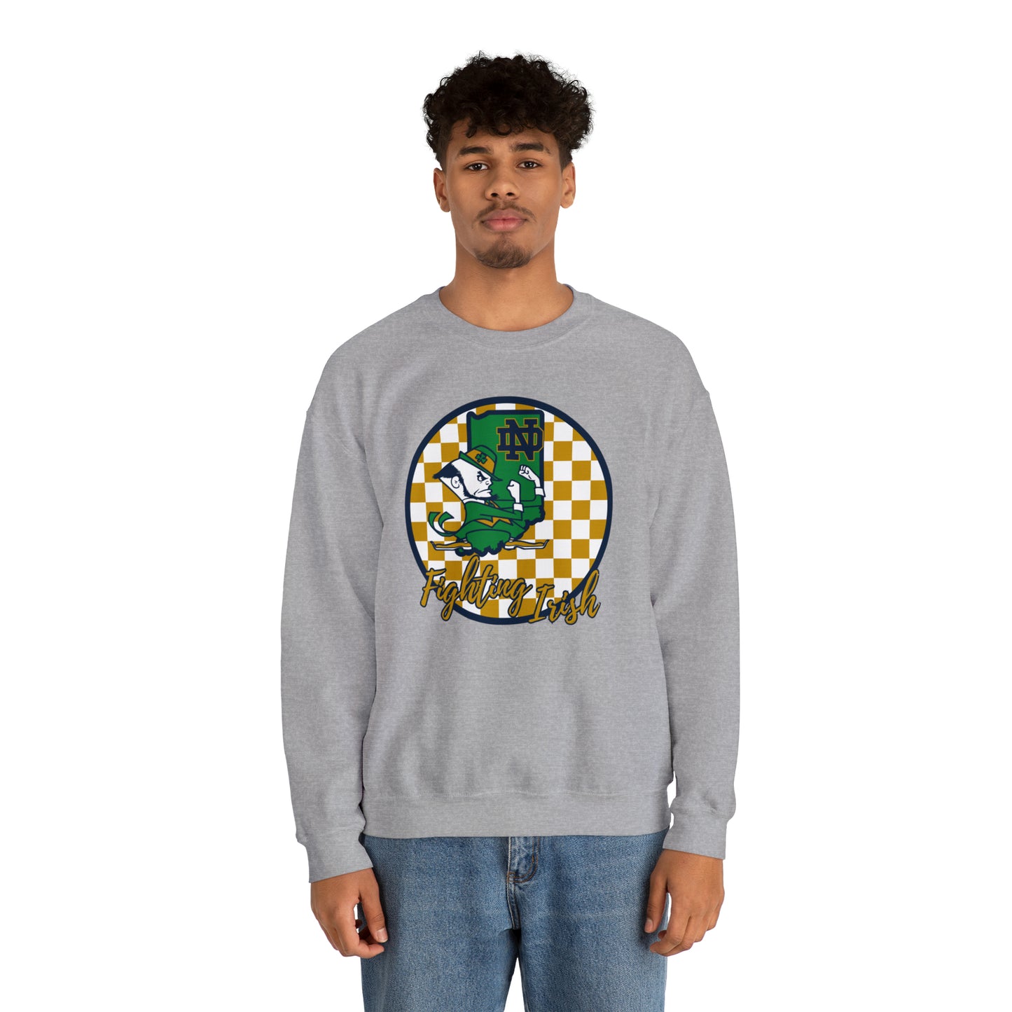 Notre Dame Fighting Irish Checkered Sweatshirt