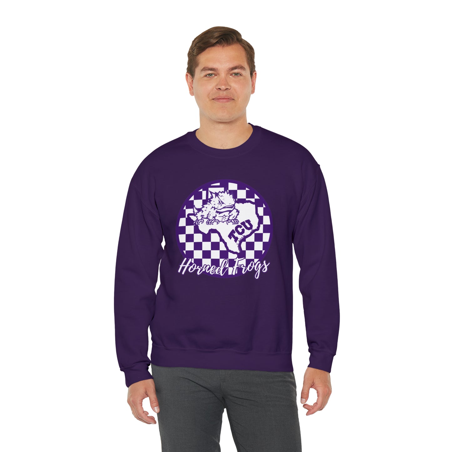 TCU Horned Frogs Checkered Sweatshirt