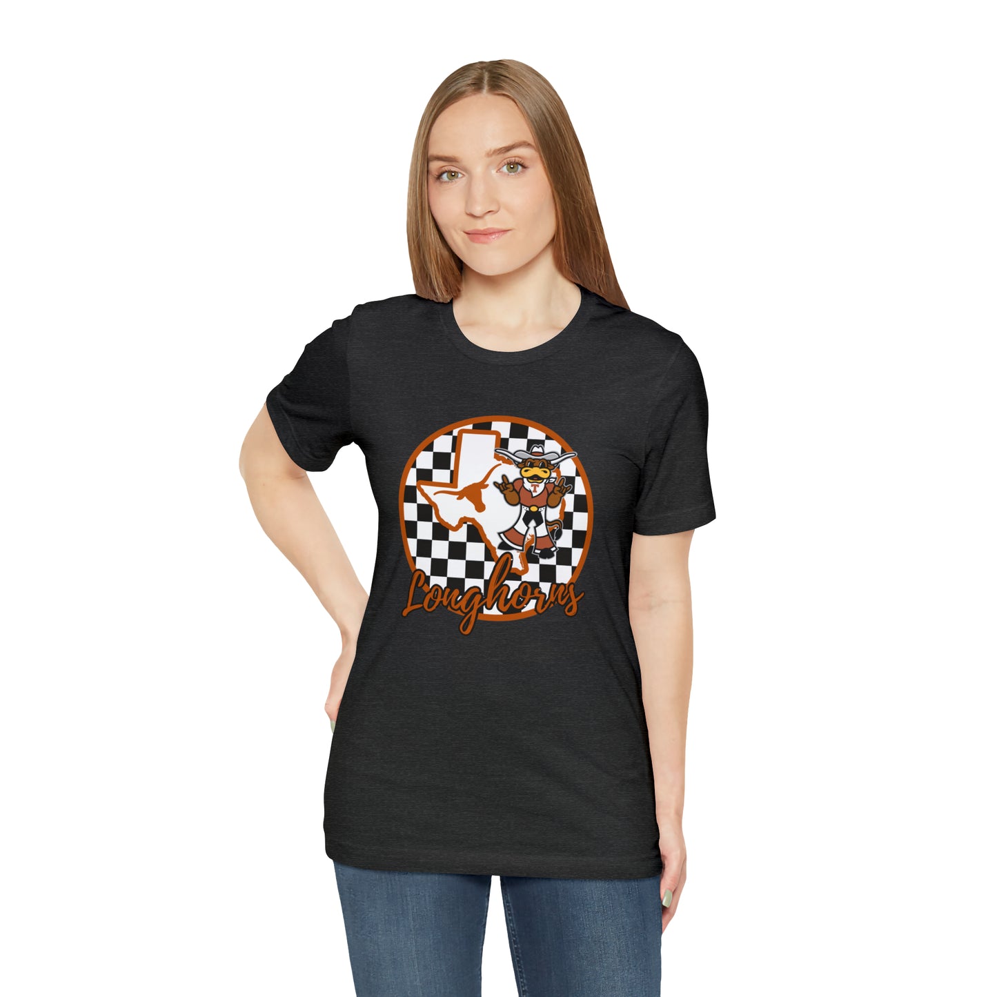 Texas Longhorns Checkered Circle