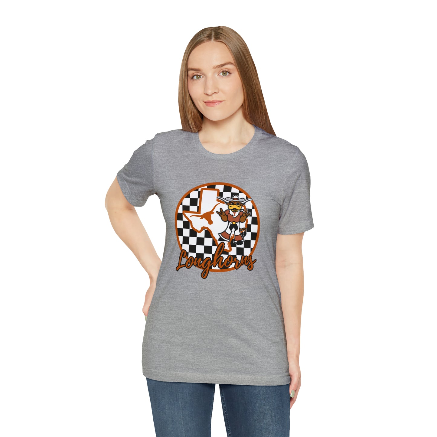 Texas Longhorns Checkered Circle