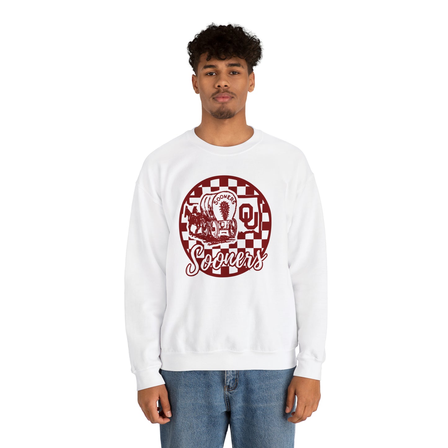 Oklahoma Sooners Checkered Sweatshirt