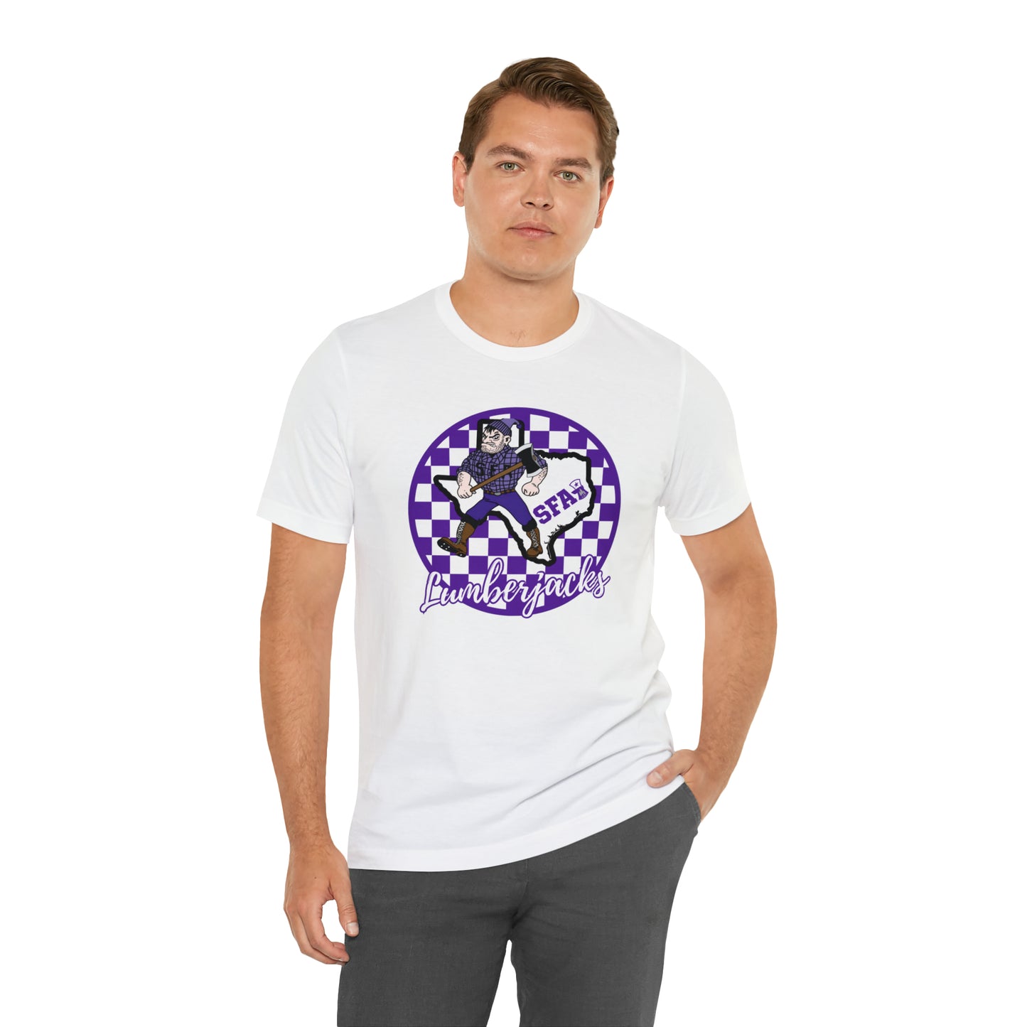 SFA Lumberjacks Checkered Circle