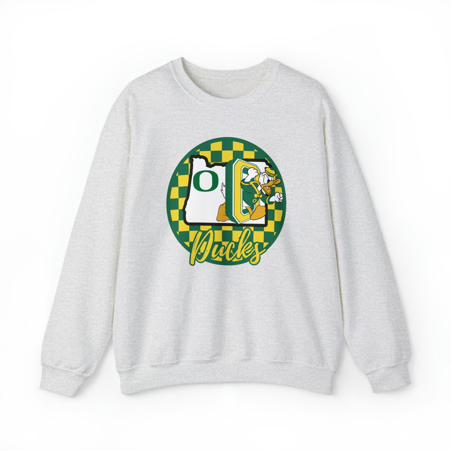 Oregon Ducks Checkered Sweatshirt