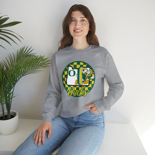 Oregon Ducks Checkered Sweatshirt