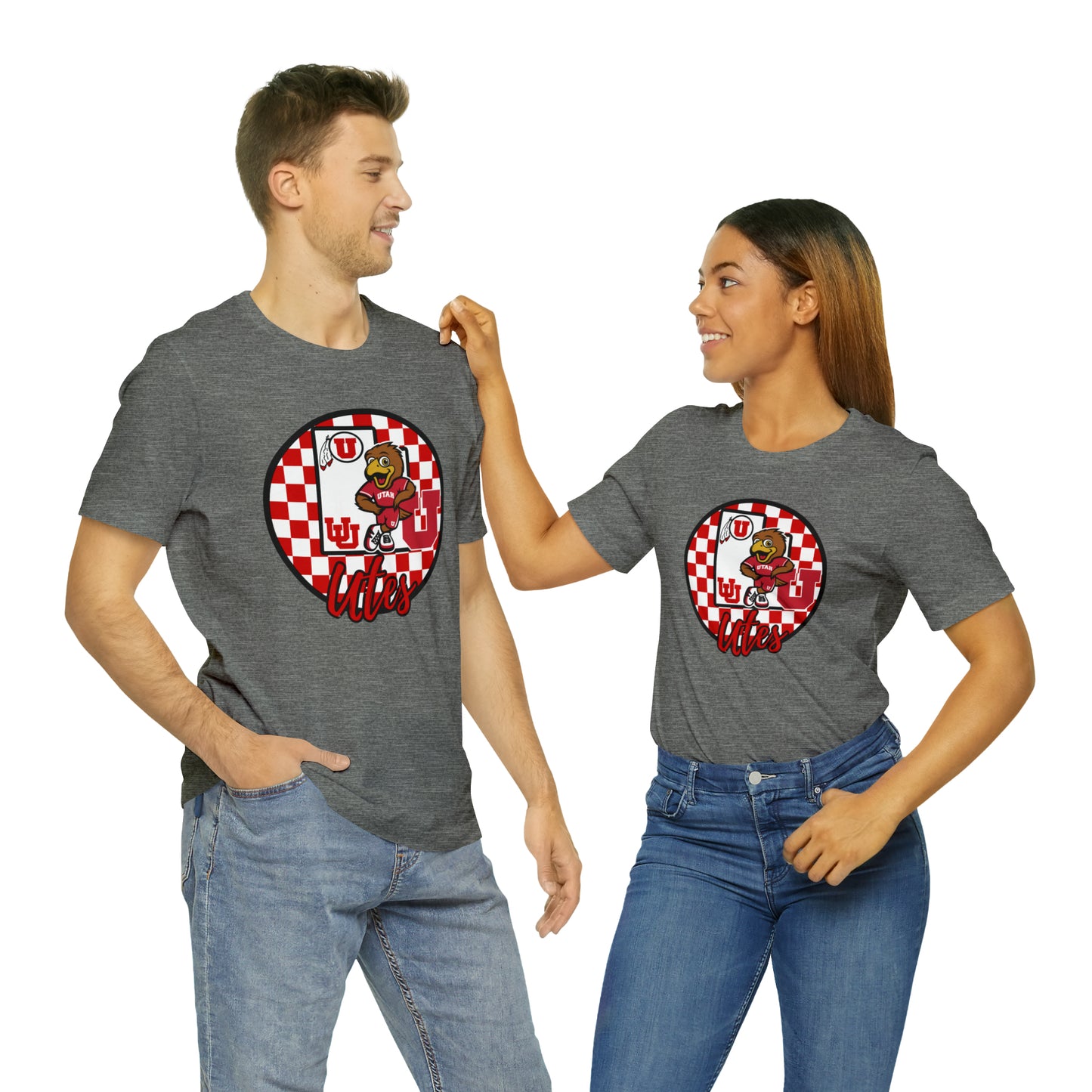 Utah Utes Checkered Circle