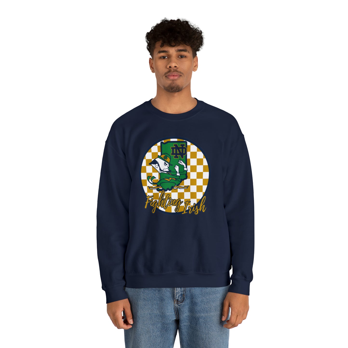 Notre Dame Fighting Irish Checkered Sweatshirt