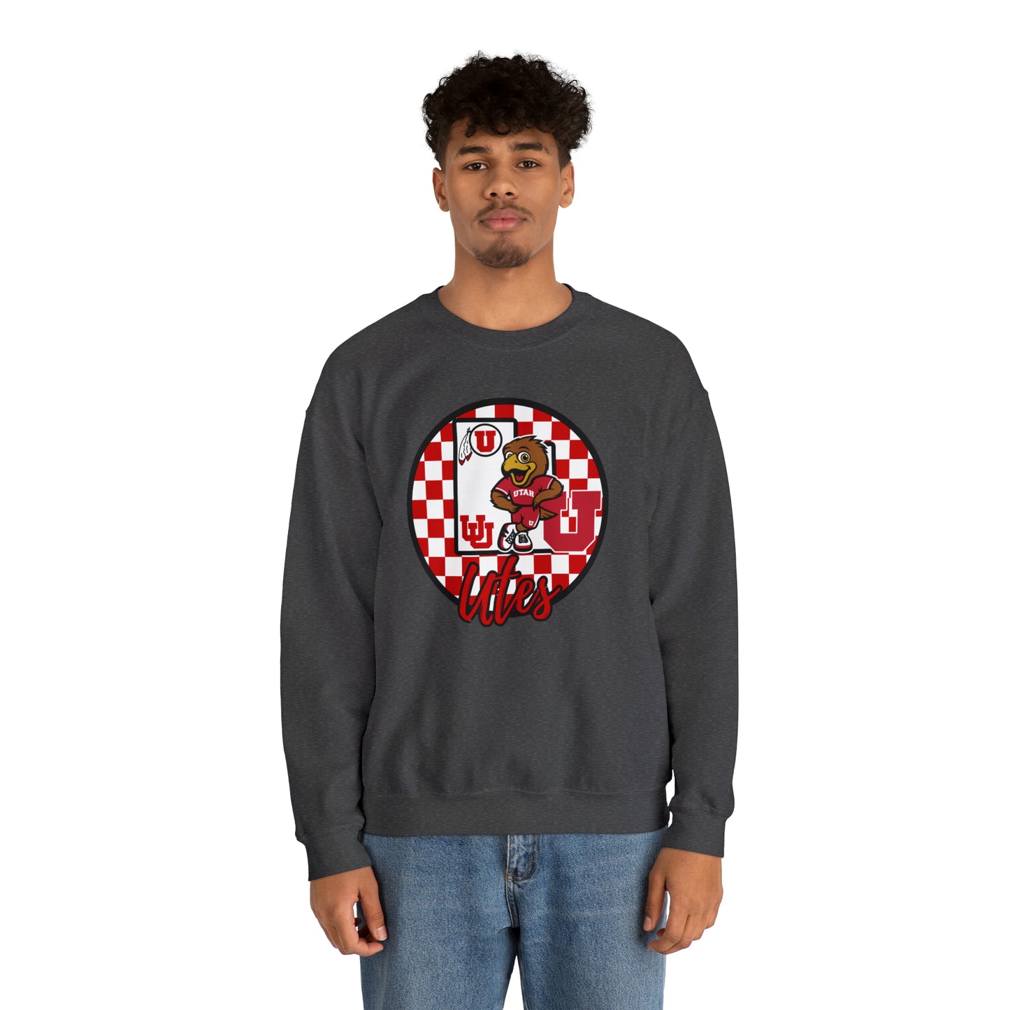 Utah Utes Checkered Sweatshirt