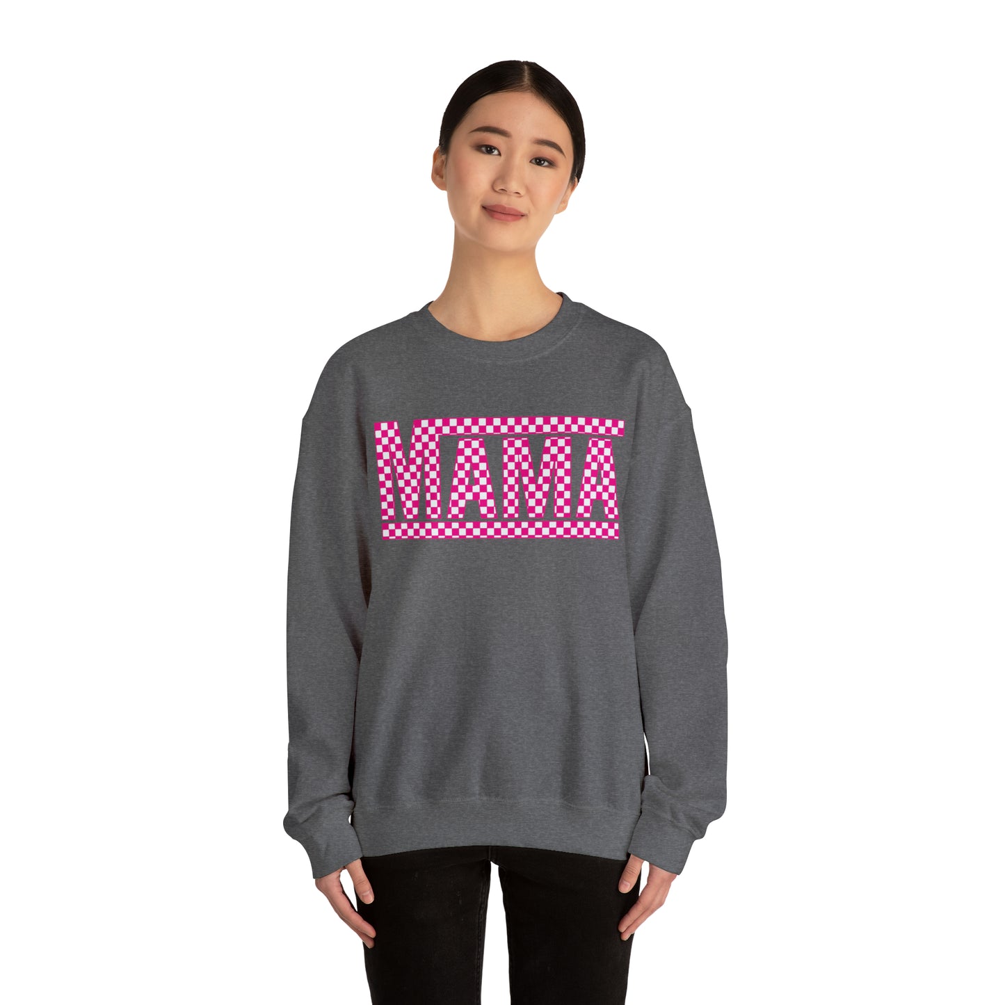 Mama Checkered Sweatshirt