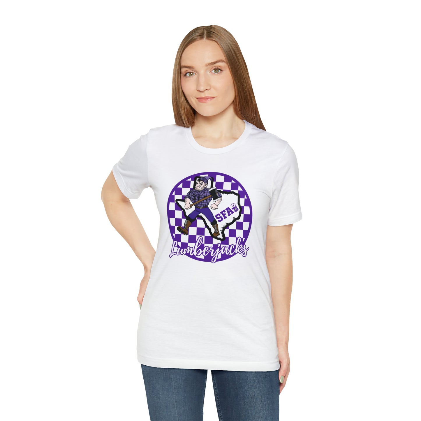 SFA Lumberjacks Checkered Circle