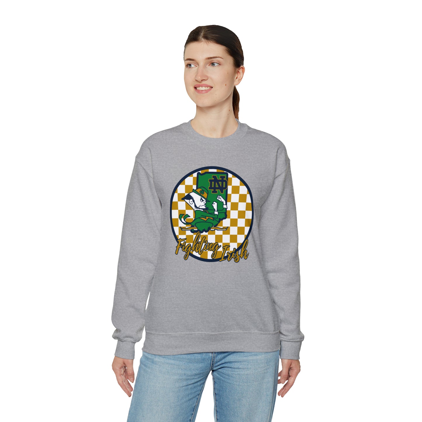 Notre Dame Fighting Irish Checkered Sweatshirt