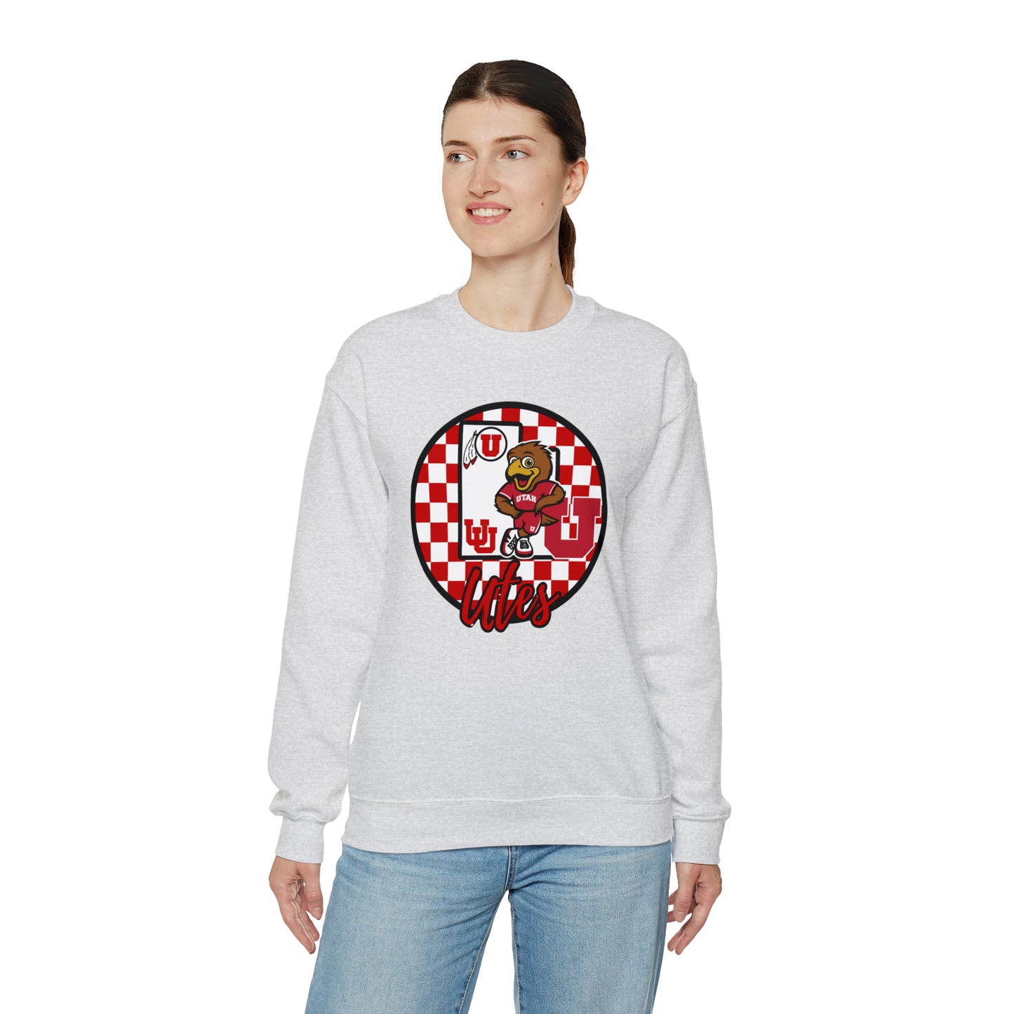 Utah Utes Checkered Sweatshirt