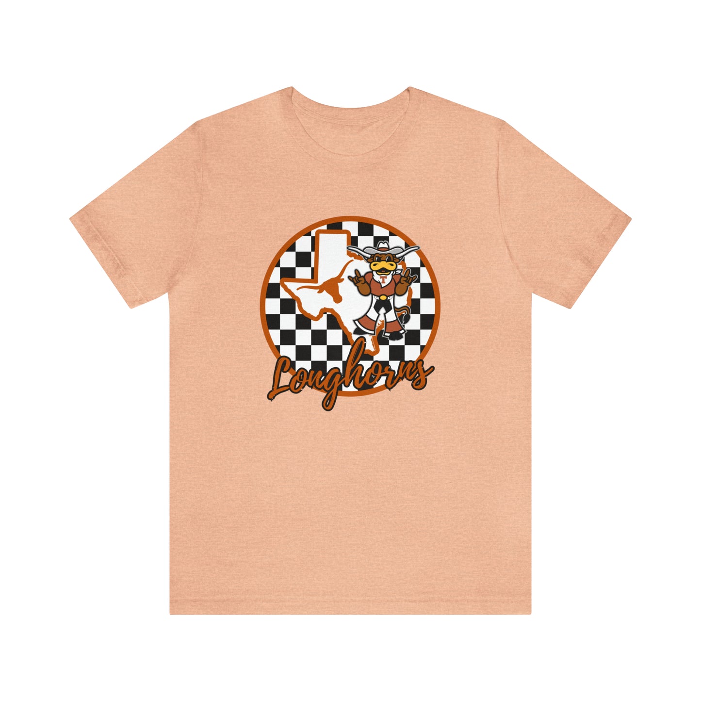 Texas Longhorns Checkered Circle