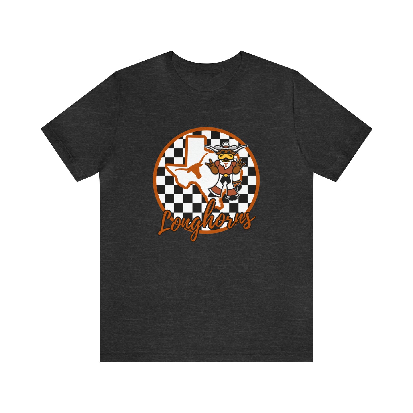 Texas Longhorns Checkered Circle