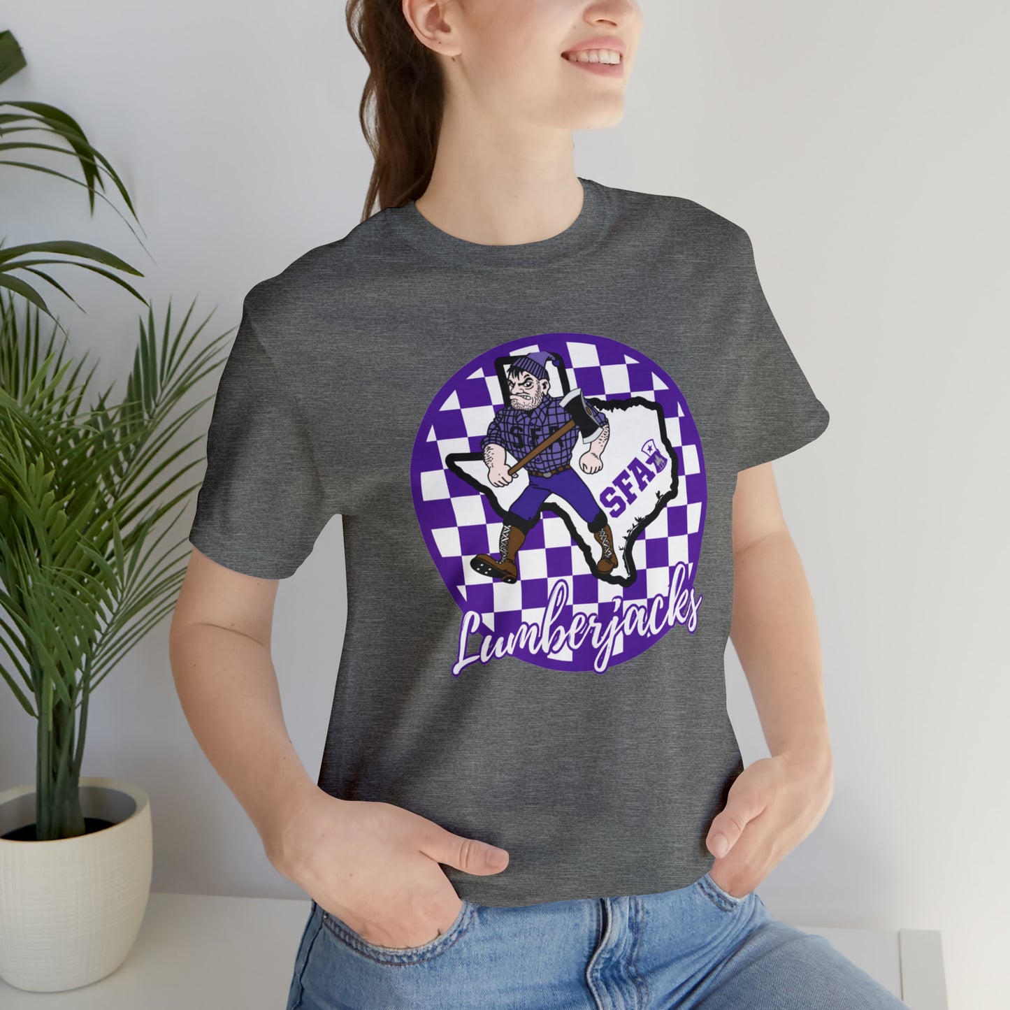 SFA Lumberjacks Checkered Circle