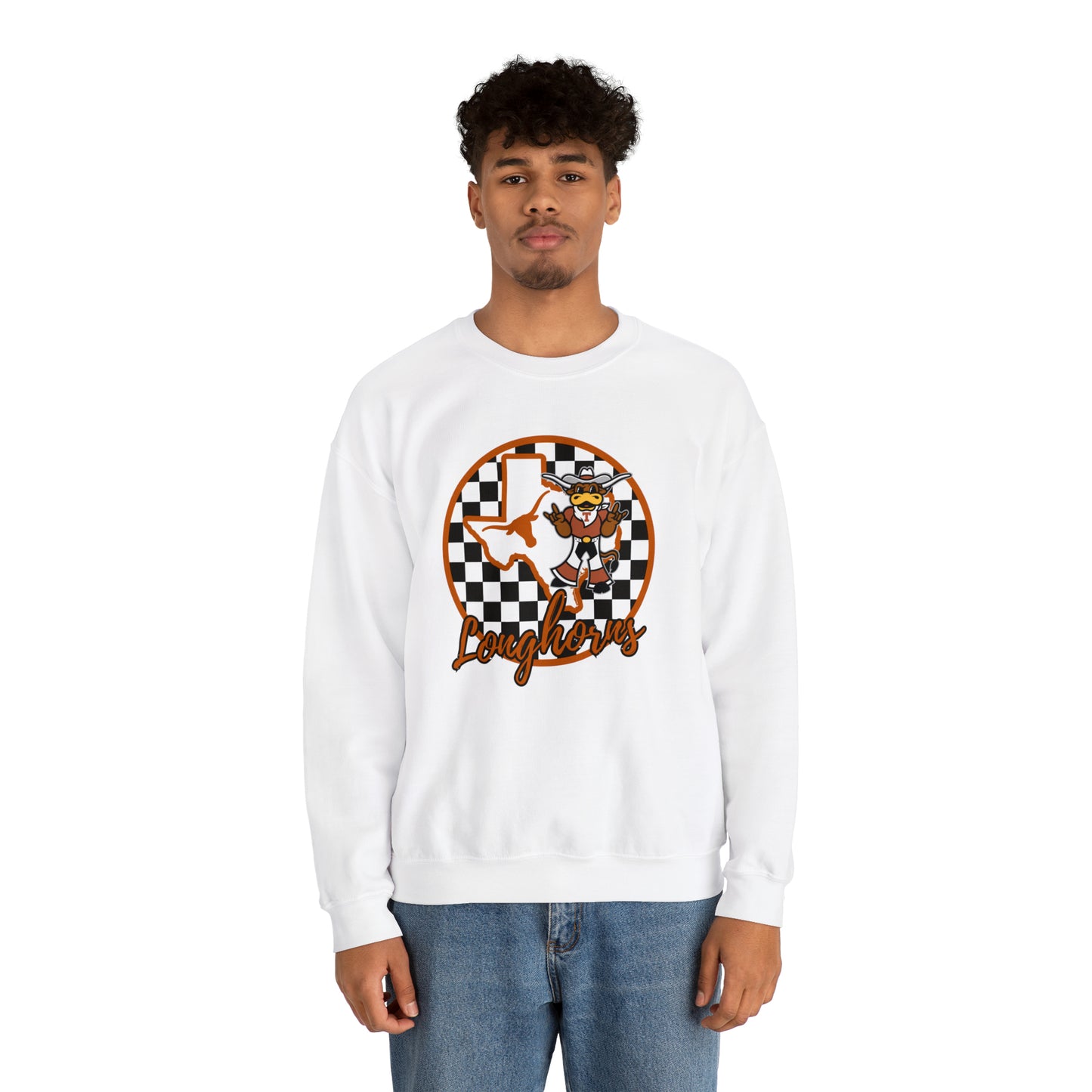 Texas Longhorns Checkered Sweatshirt