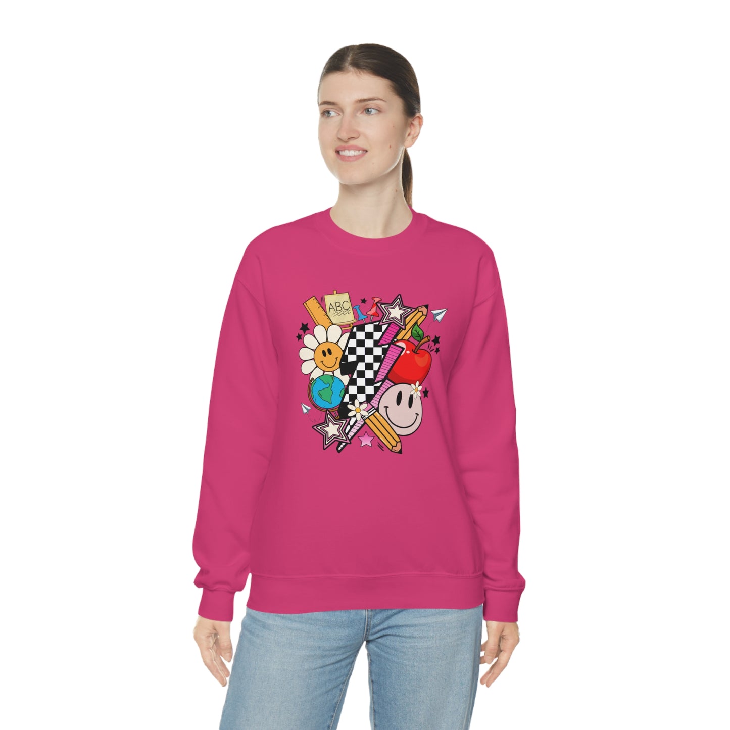 Retro Teacher Collage Sweatshirt