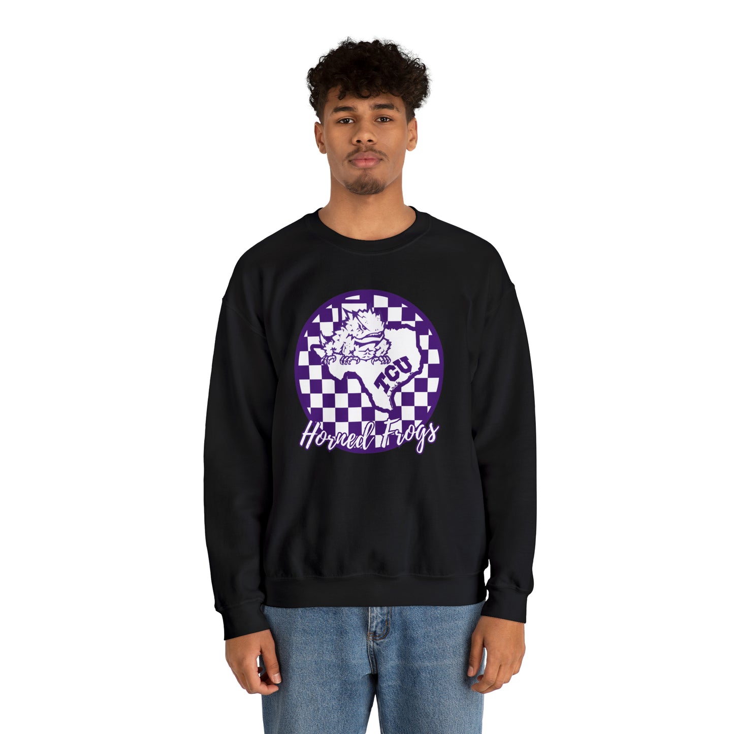 TCU Horned Frogs Checkered Sweatshirt