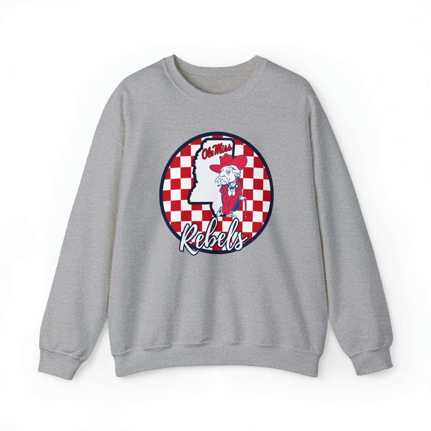 Ole Miss Rebels Checkered Sweatshirt