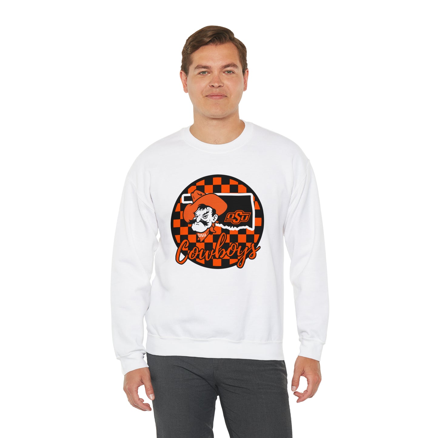 OSU Cowboys Checkered Sweatshirt