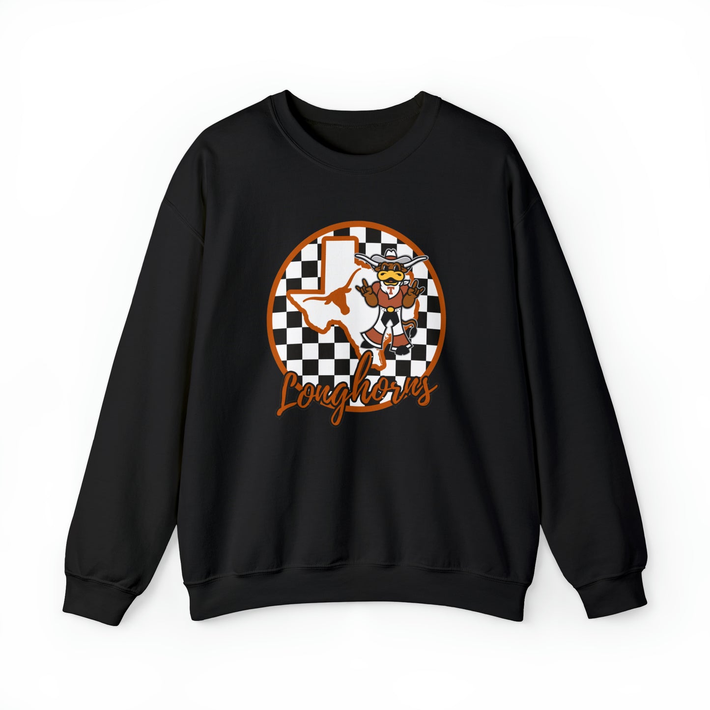 Texas Longhorns Checkered Sweatshirt