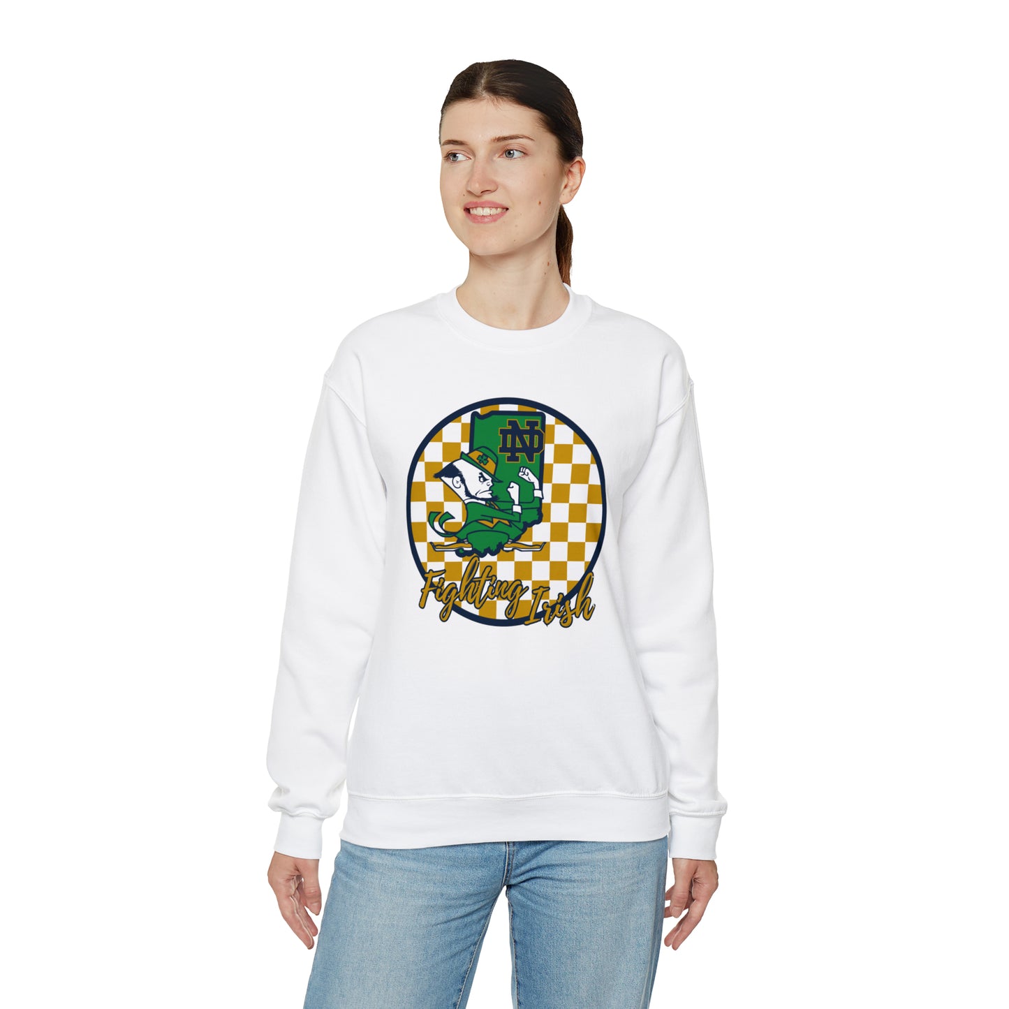 Notre Dame Fighting Irish Checkered Sweatshirt