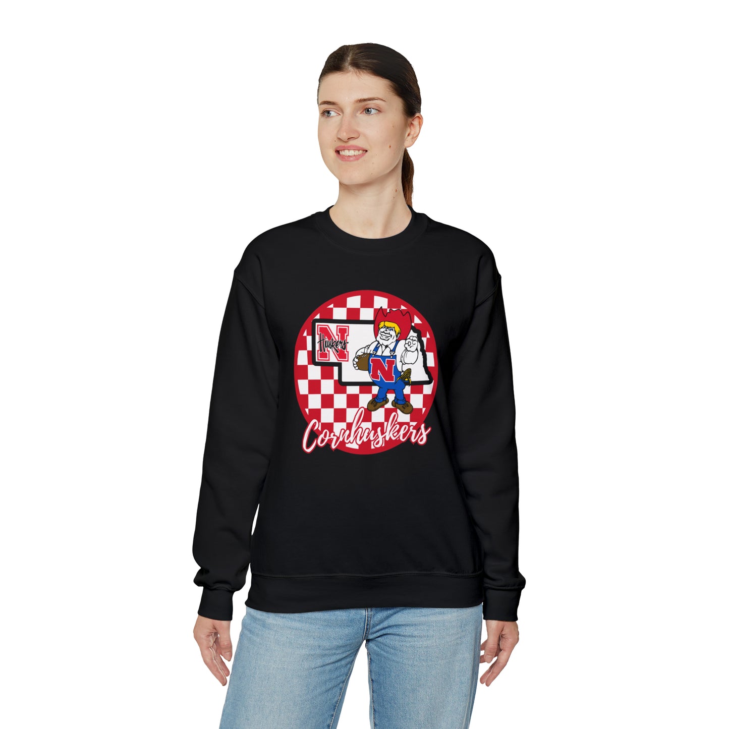 Nebraska Cornhuskers Checkered Sweatshirt