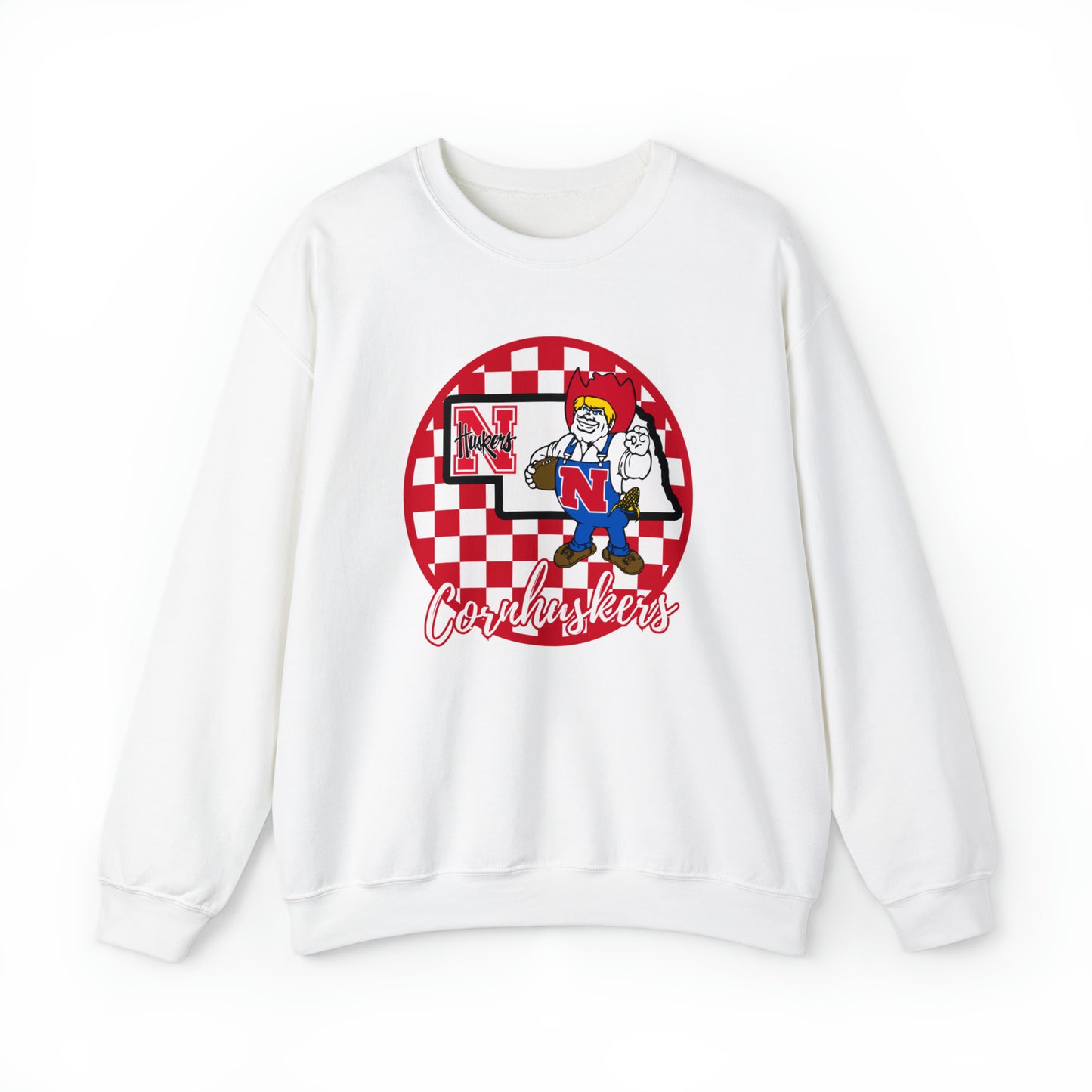 Nebraska Cornhuskers Checkered Sweatshirt