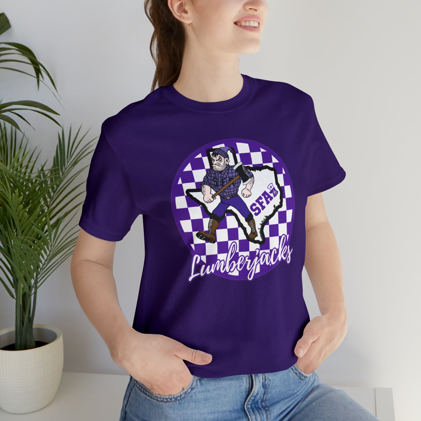 SFA Lumberjacks Checkered Circle