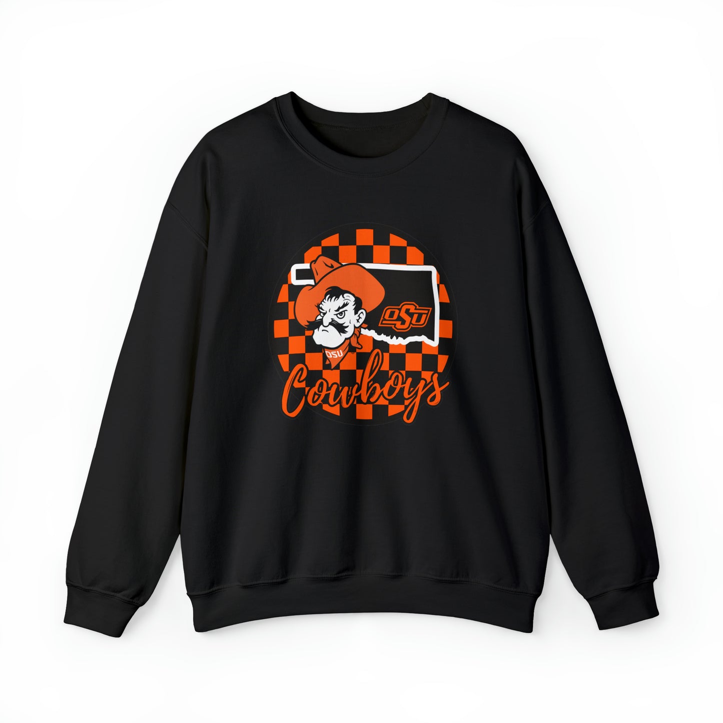 OSU Cowboys Checkered Sweatshirt