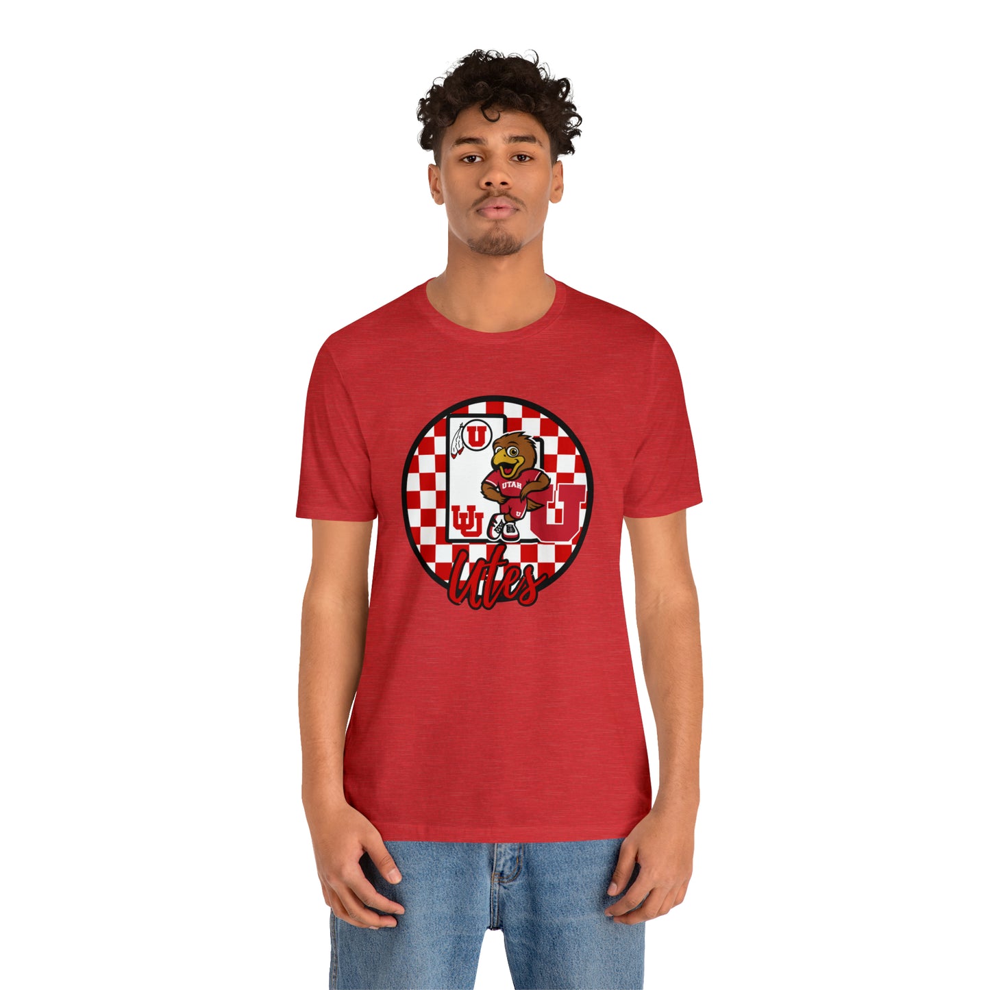 Utah Utes Checkered Circle