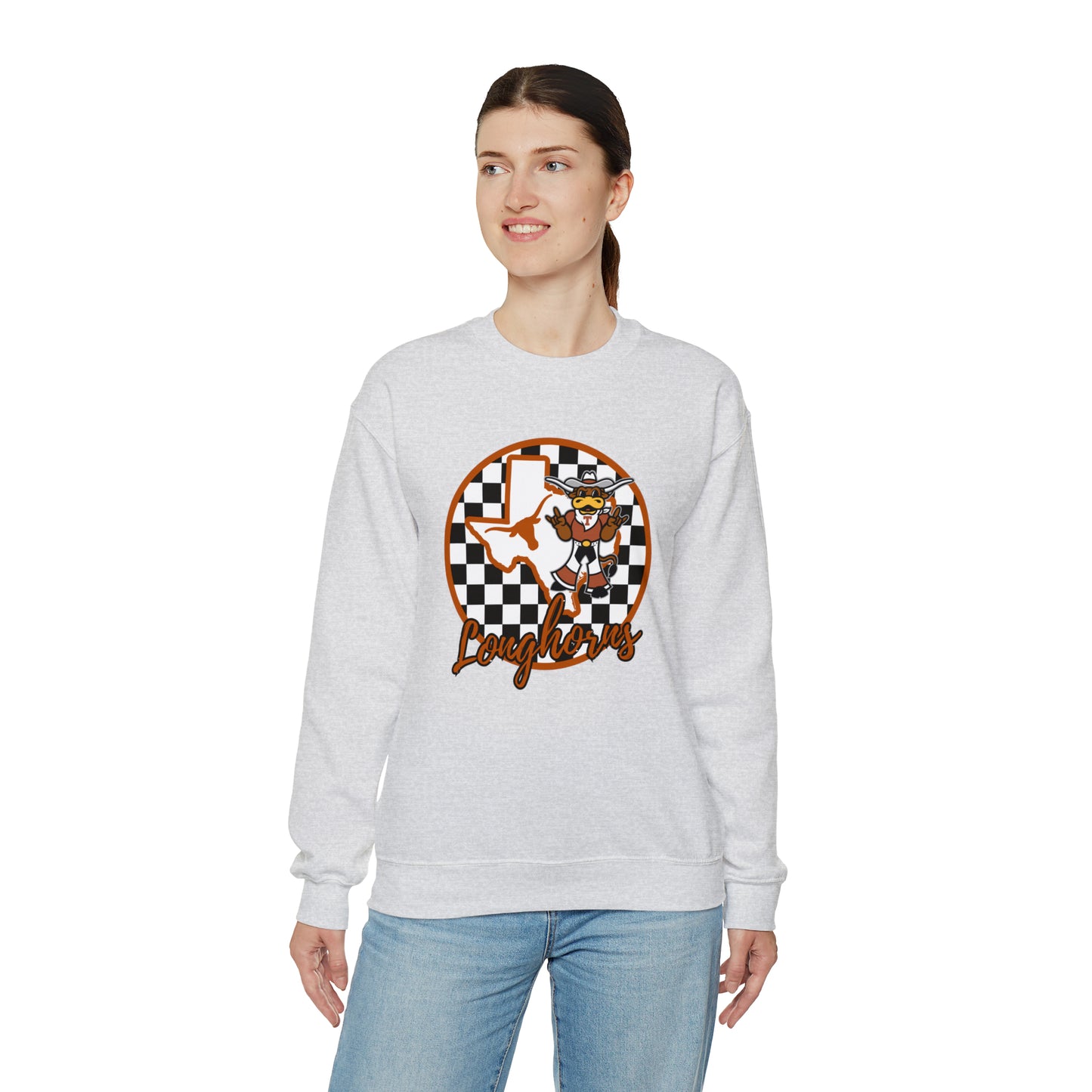 Texas Longhorns Checkered Sweatshirt