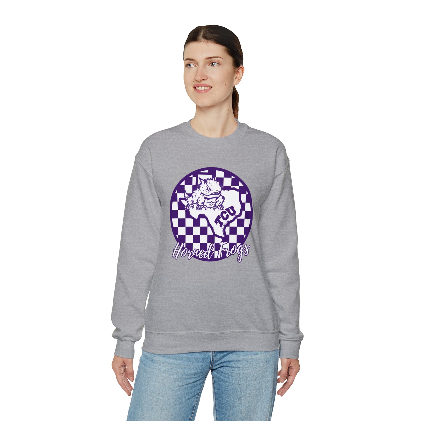 TCU Horned Frogs Checkered Sweatshirt