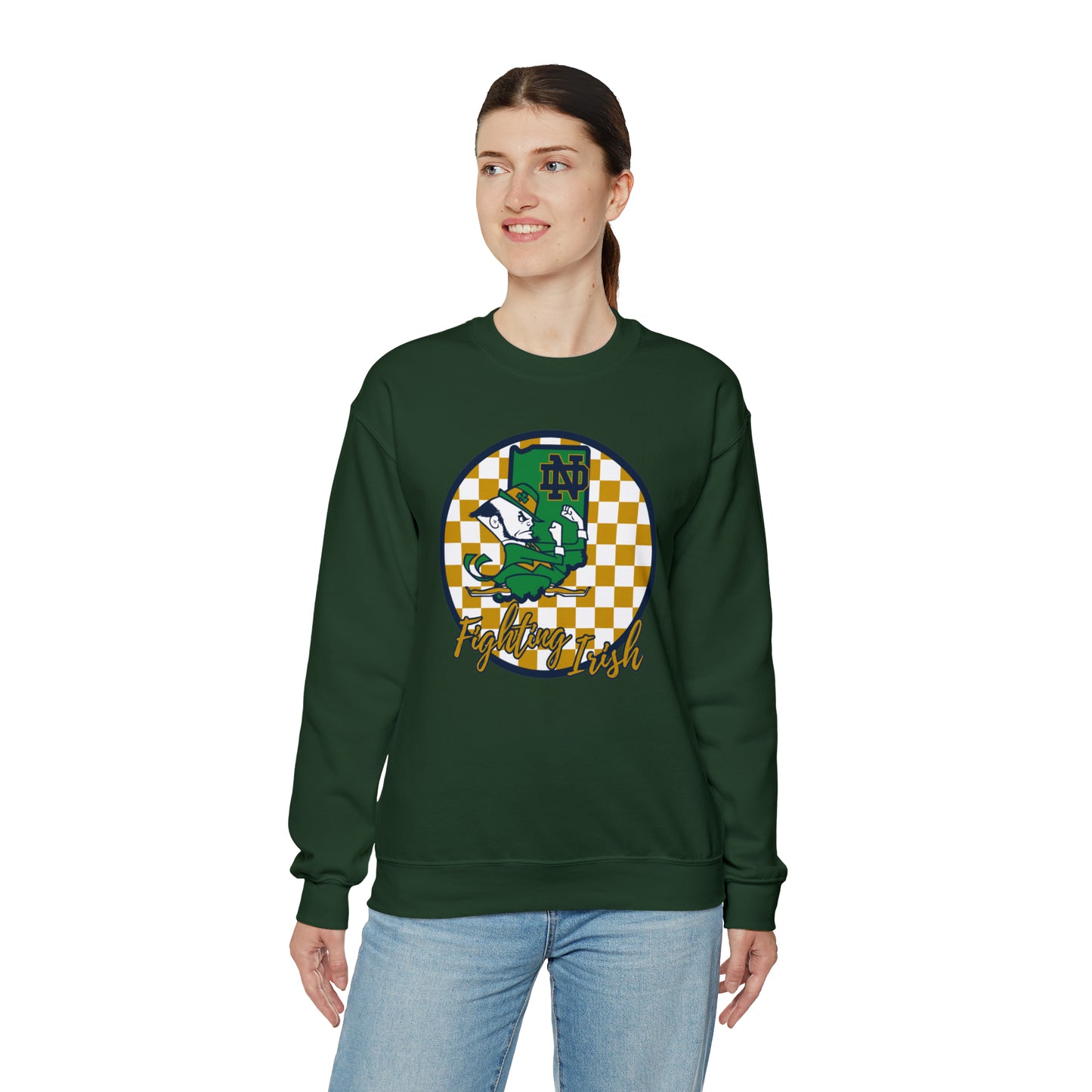 Notre Dame Fighting Irish Checkered Sweatshirt