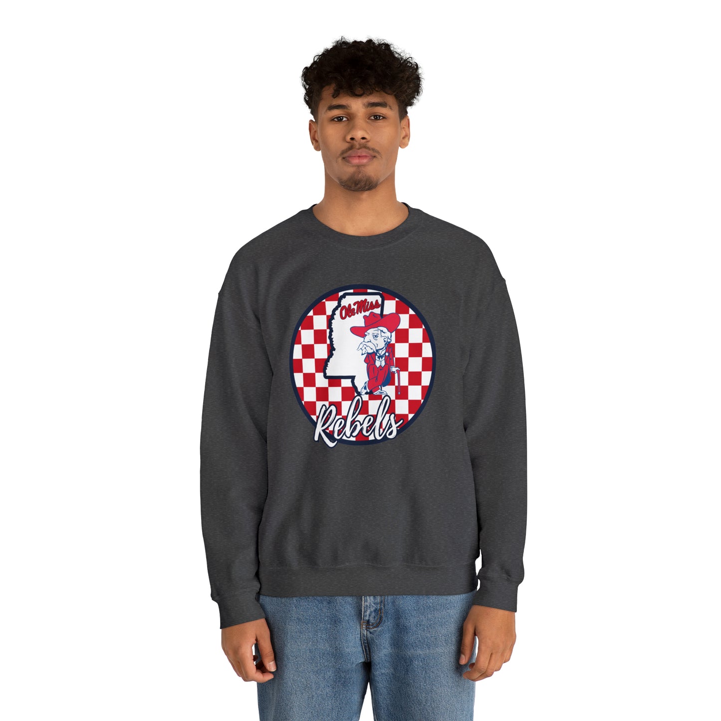 Ole Miss Rebels Checkered Sweatshirt