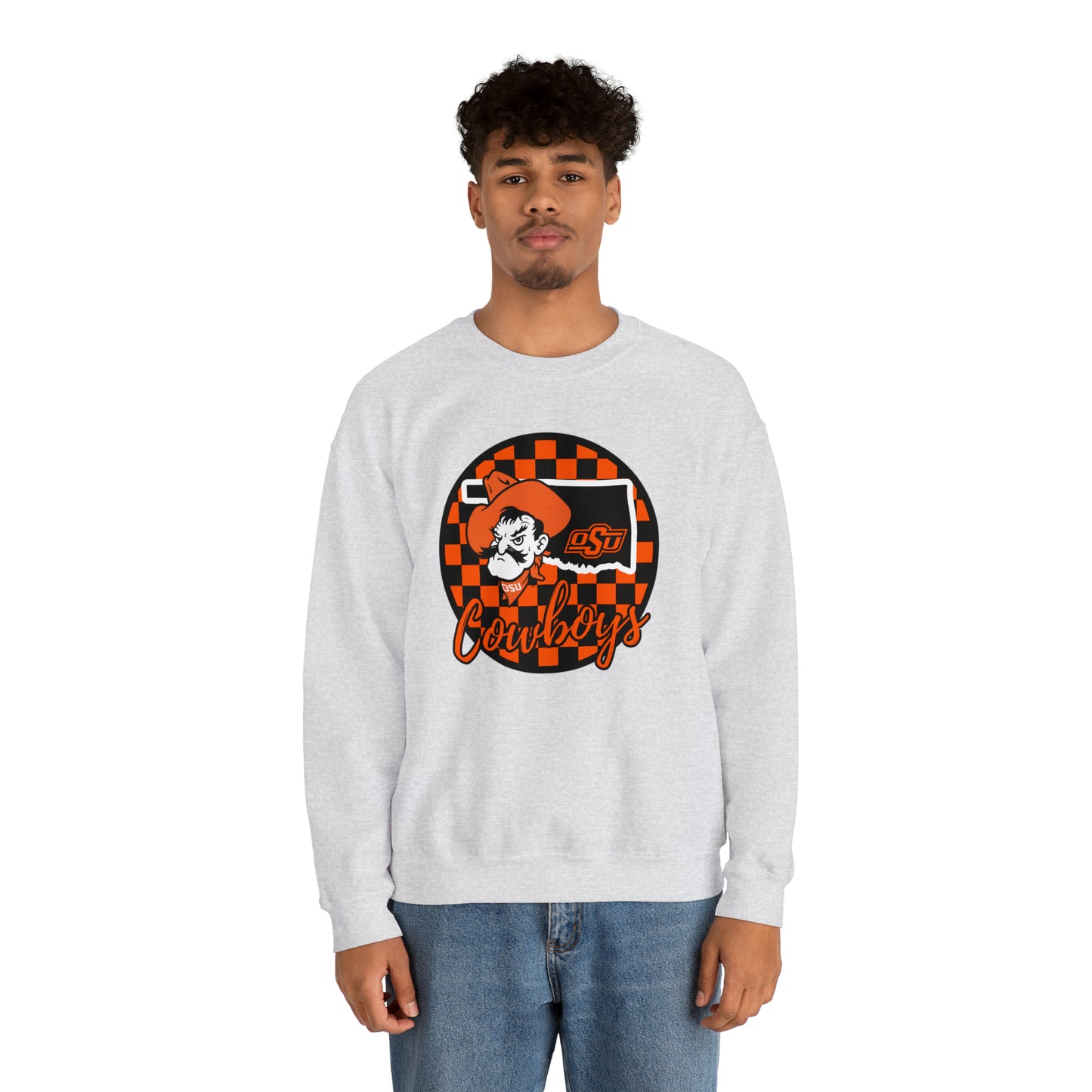 OSU Cowboys Checkered Sweatshirt