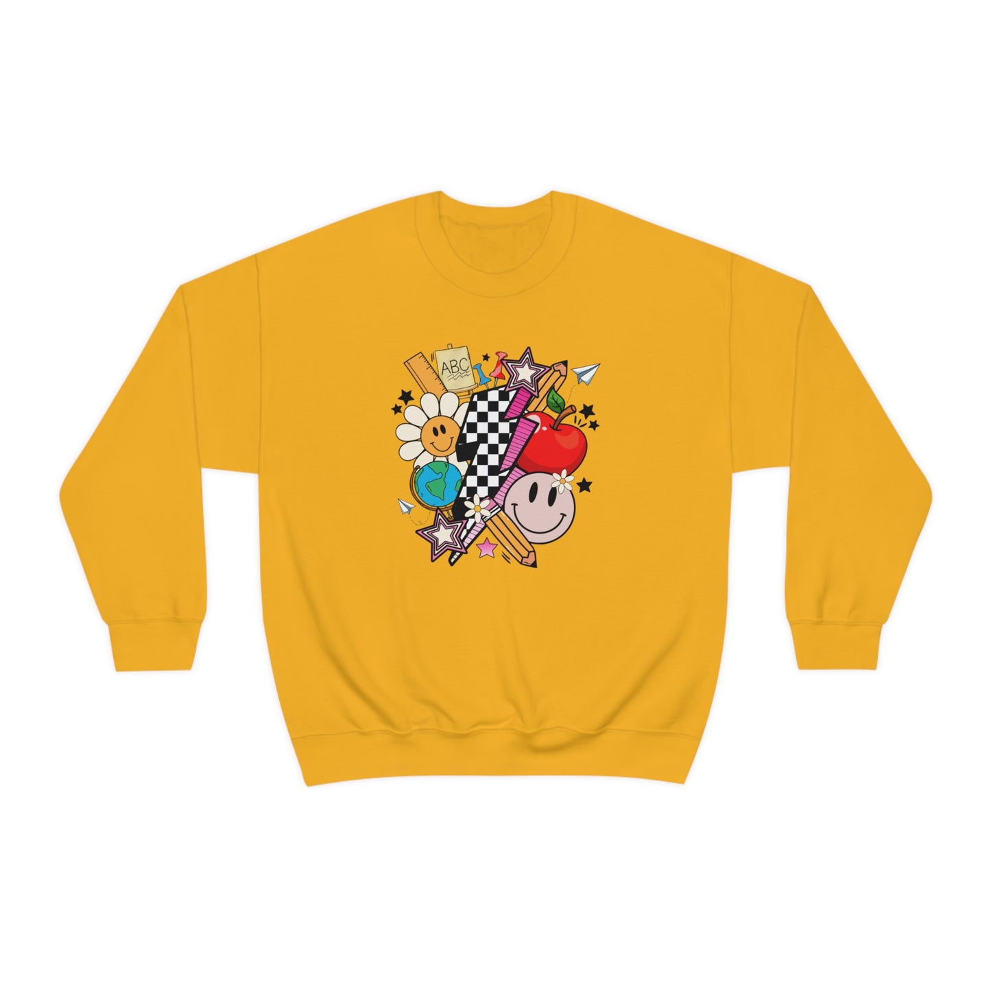 Retro Teacher Collage Sweatshirt