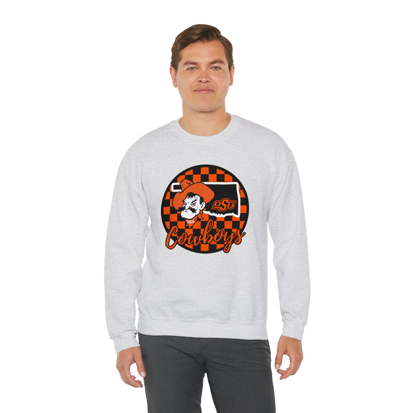 OSU Cowboys Checkered Sweatshirt