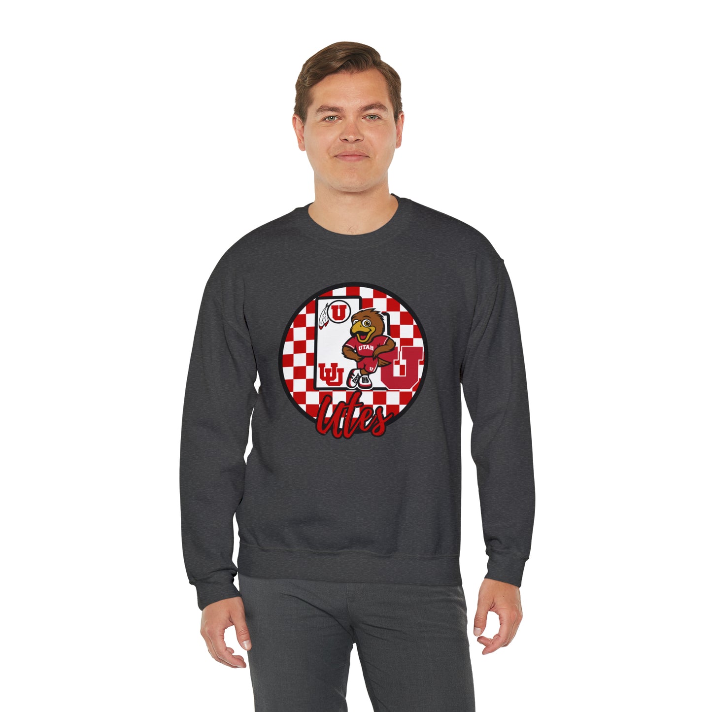 Utah Utes Checkered Sweatshirt