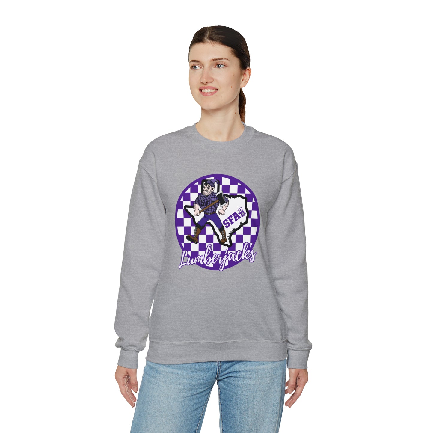 SFA Lumberjacks Checkered Sweatshirt