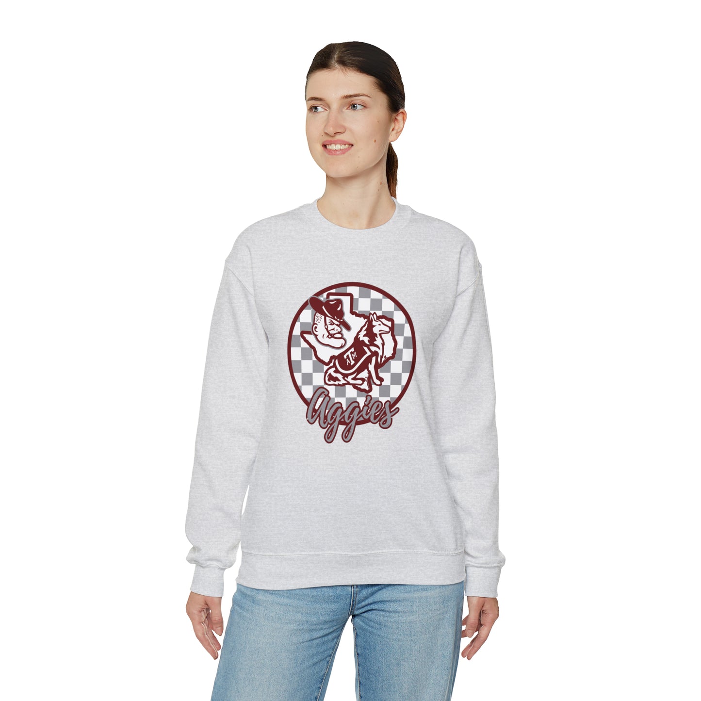 Texas A&M Aggies Checkered Sweatshirt