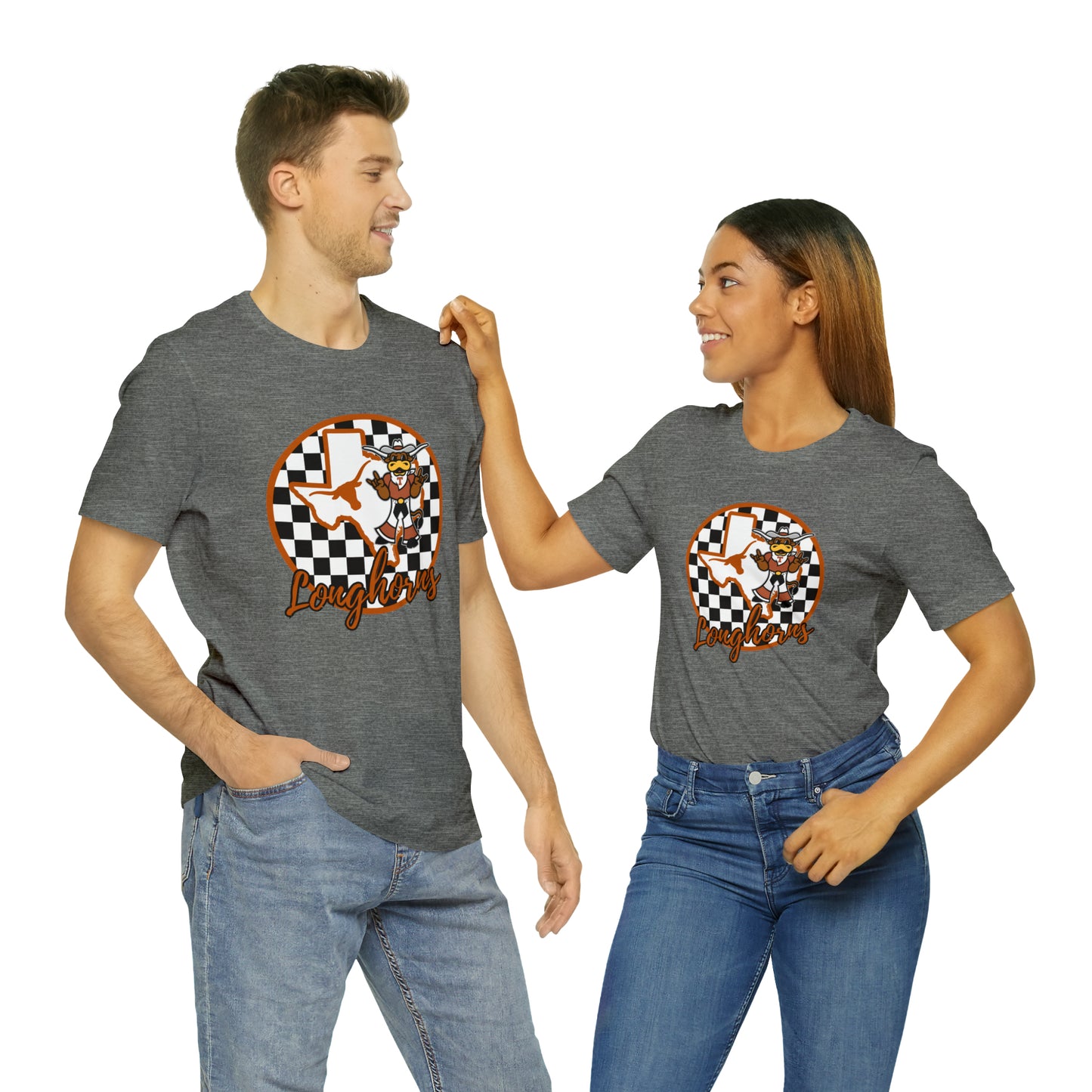 Texas Longhorns Checkered Circle