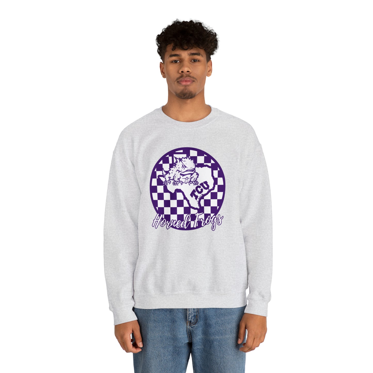 TCU Horned Frogs Checkered Sweatshirt