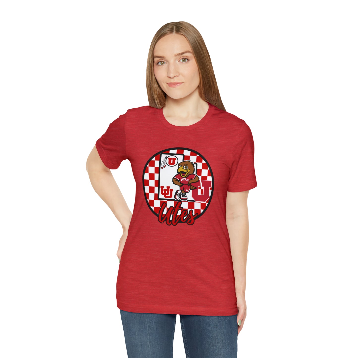 Utah Utes Checkered Circle