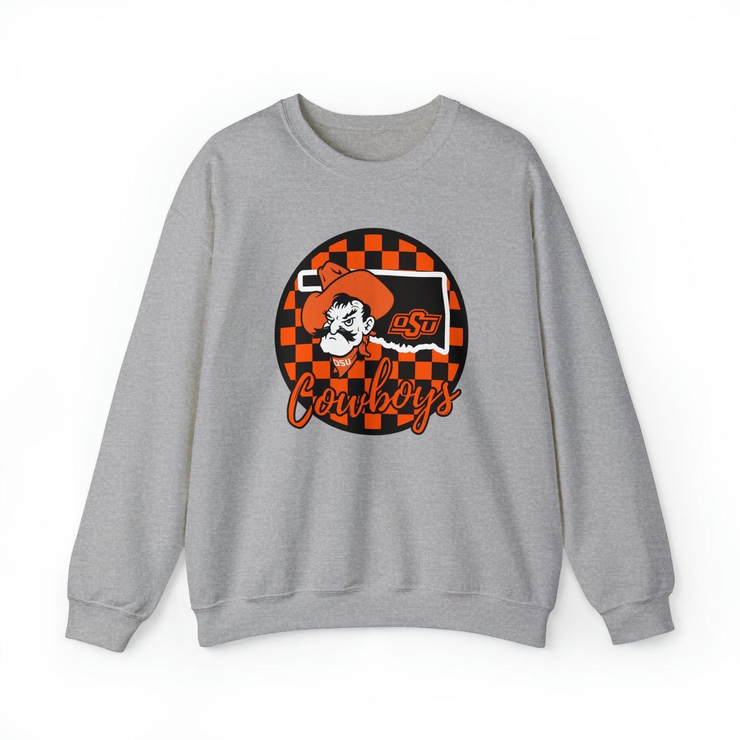 OSU Cowboys Checkered Sweatshirt