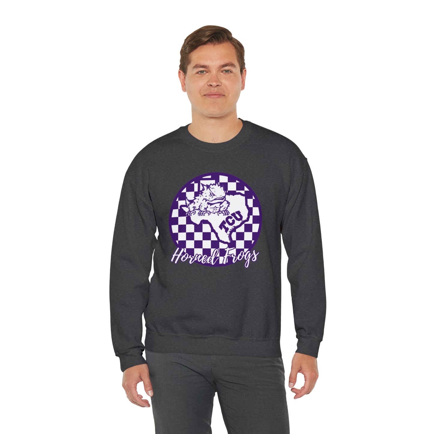 TCU Horned Frogs Checkered Sweatshirt