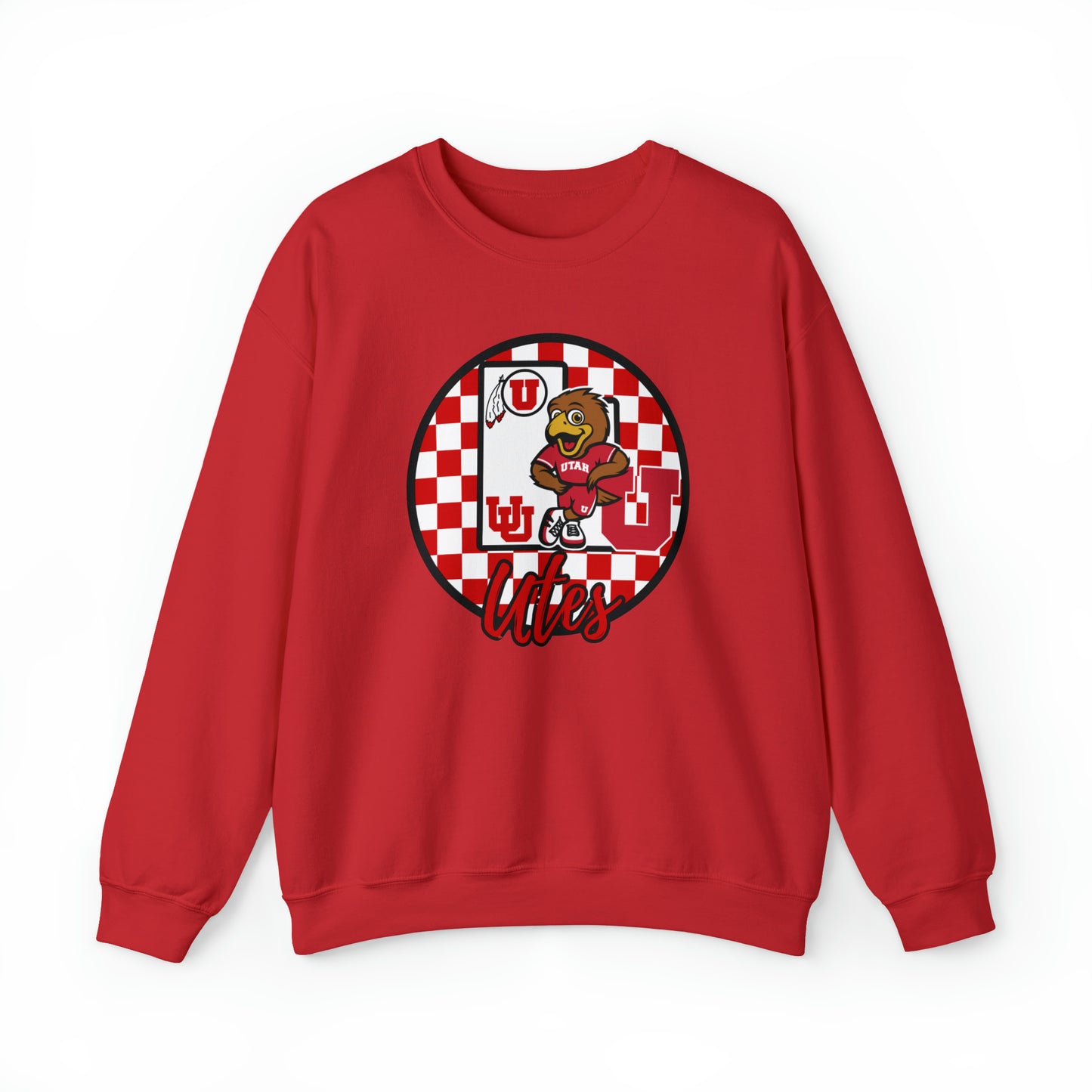 Utah Utes Checkered Sweatshirt