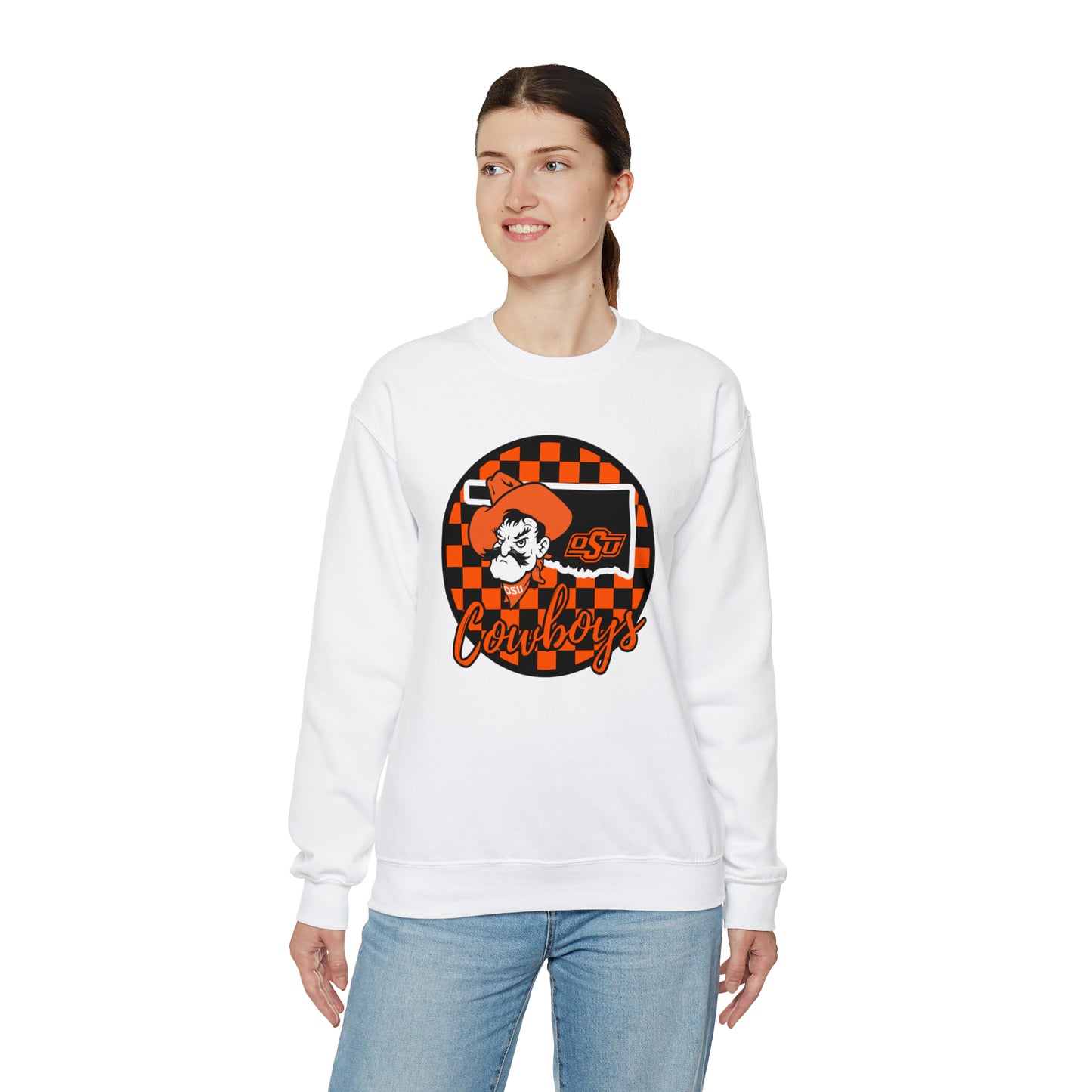 OSU Cowboys Checkered Sweatshirt