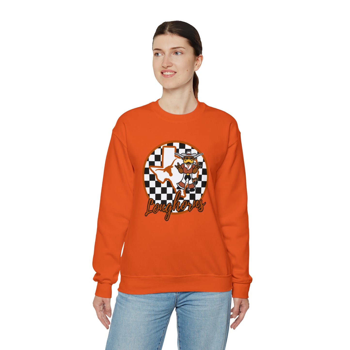 Texas Longhorns Checkered Sweatshirt