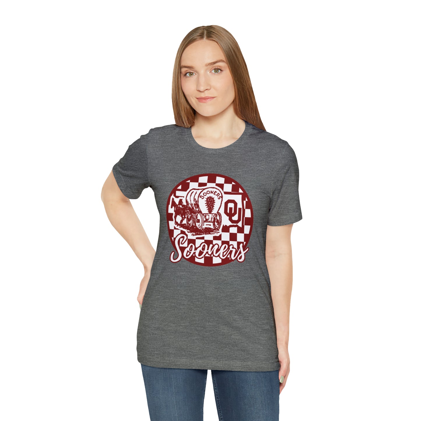 Oklahoma Sooners Checkered Circle