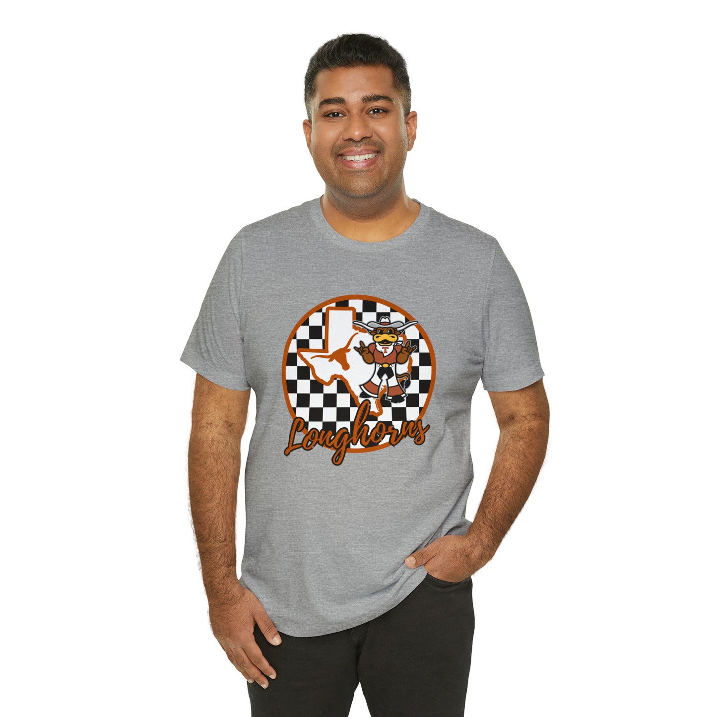 Texas Longhorns Checkered Circle